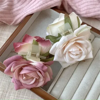 Retro Rose Flower Classy Fashionable Hair Clip (1 pc)